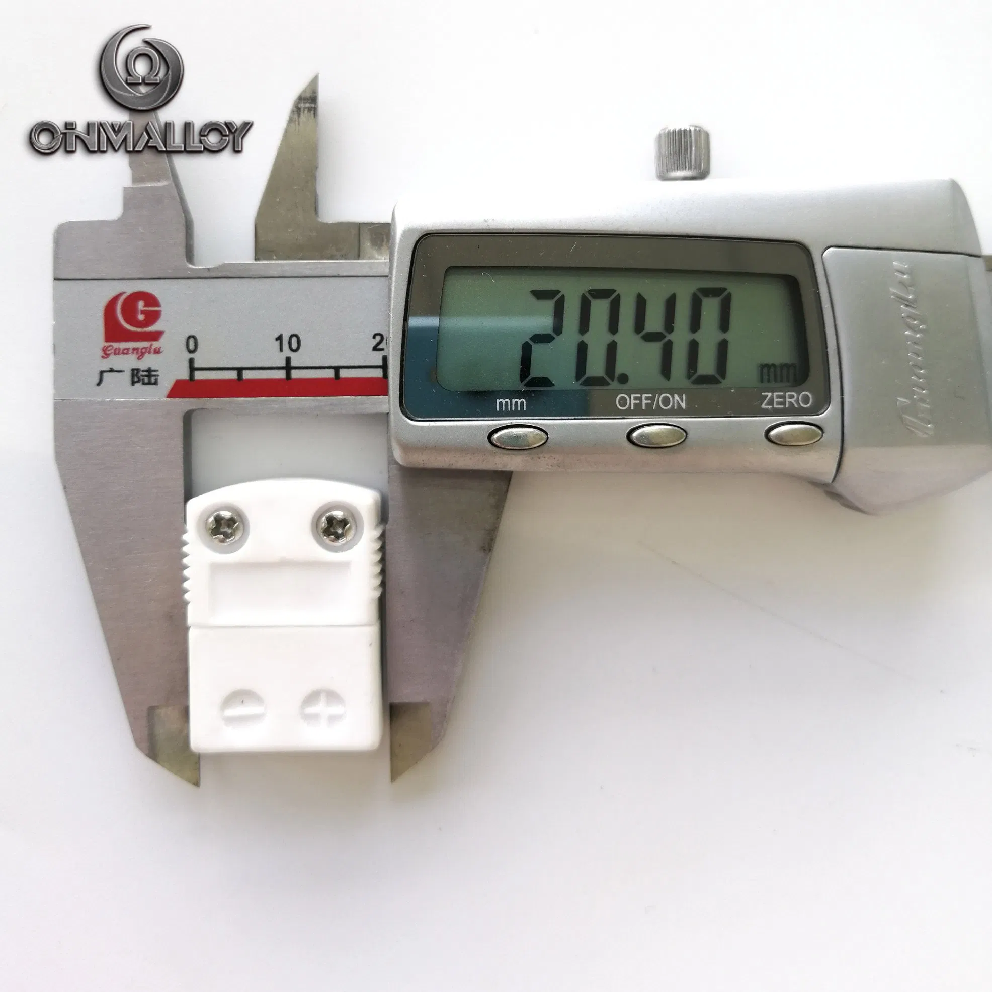 Female Ceramic White 500c Thermocouple Miniature Connector K Type