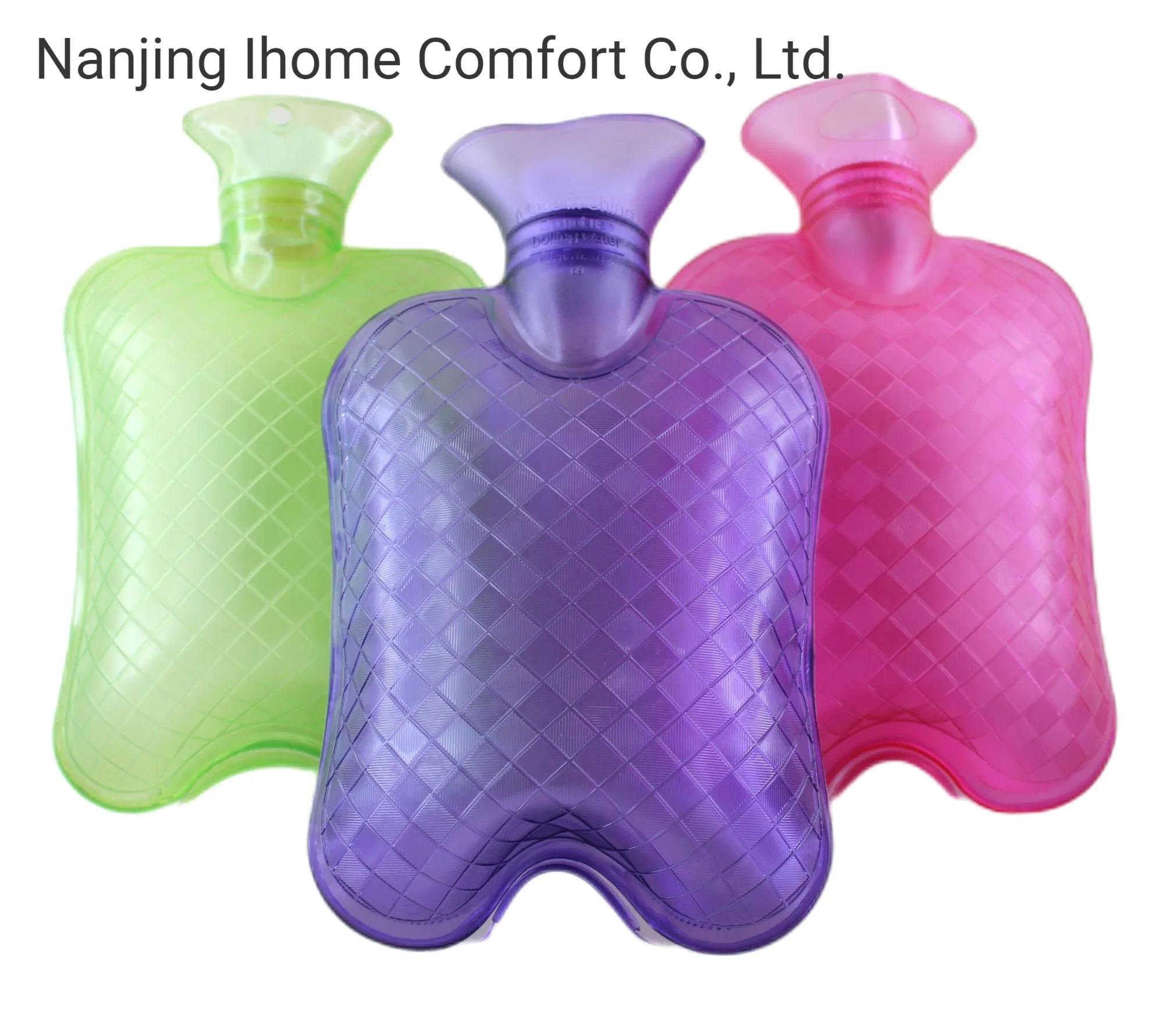 Portable PVC Hot Water Bottle Bag Hand Warmer with Knit Cover for Winter Gift for Christmas
