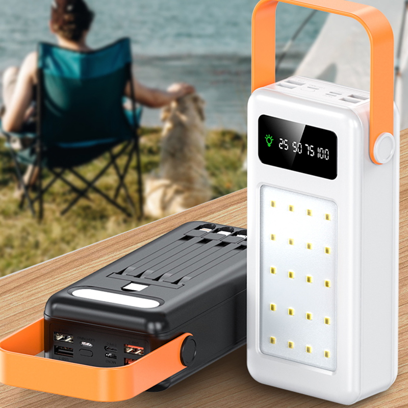 Портативная зарядная станция 50000 mAh с 4 USB и дисплеем