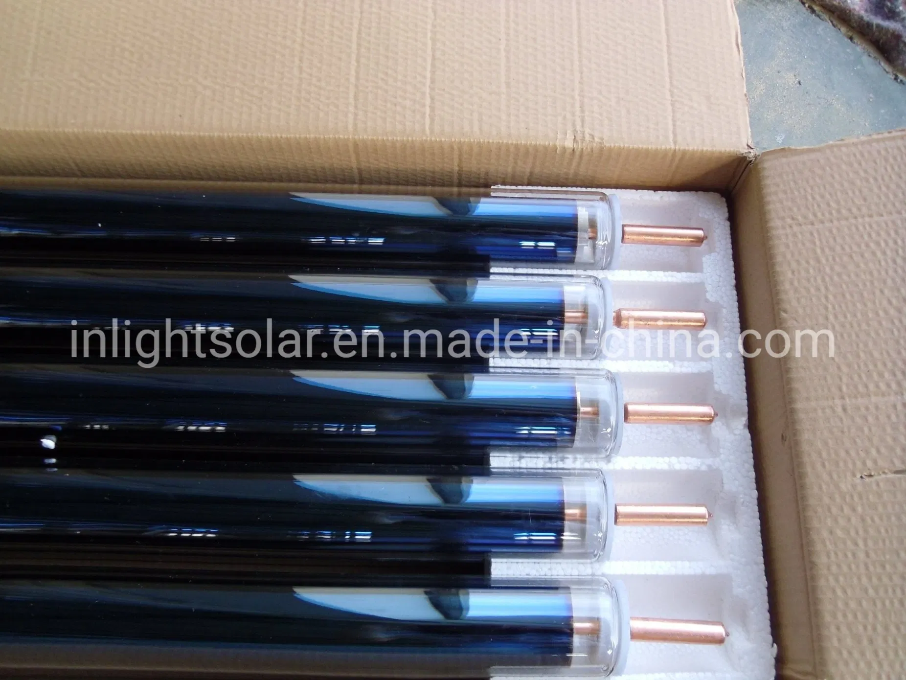 Сплит-система солнечного отопления с тепловыми трубками