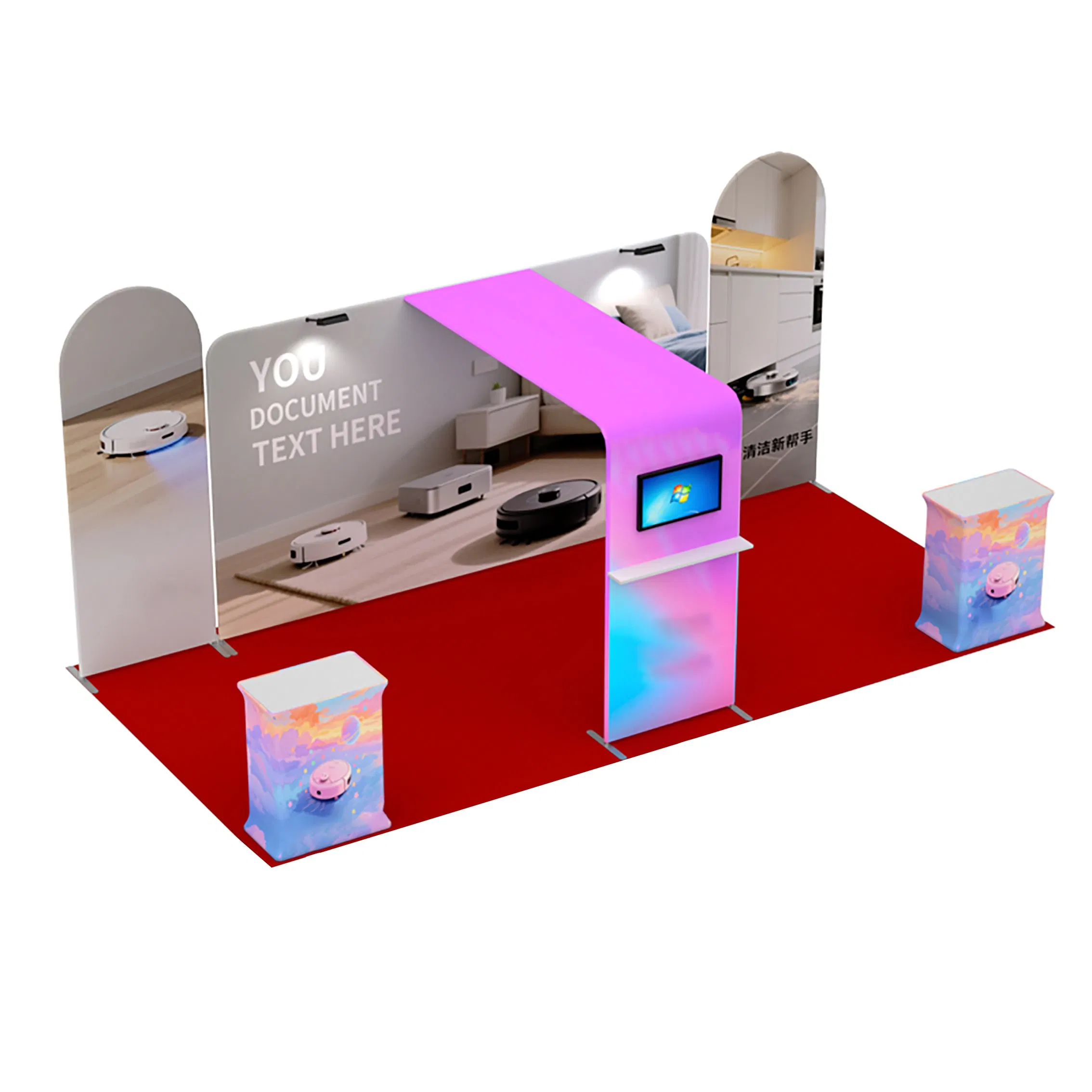Rental Booth Designs Exhibition Projects Trade Show Display Stand Backdrop Wall Booth Exhibit Design Ideas