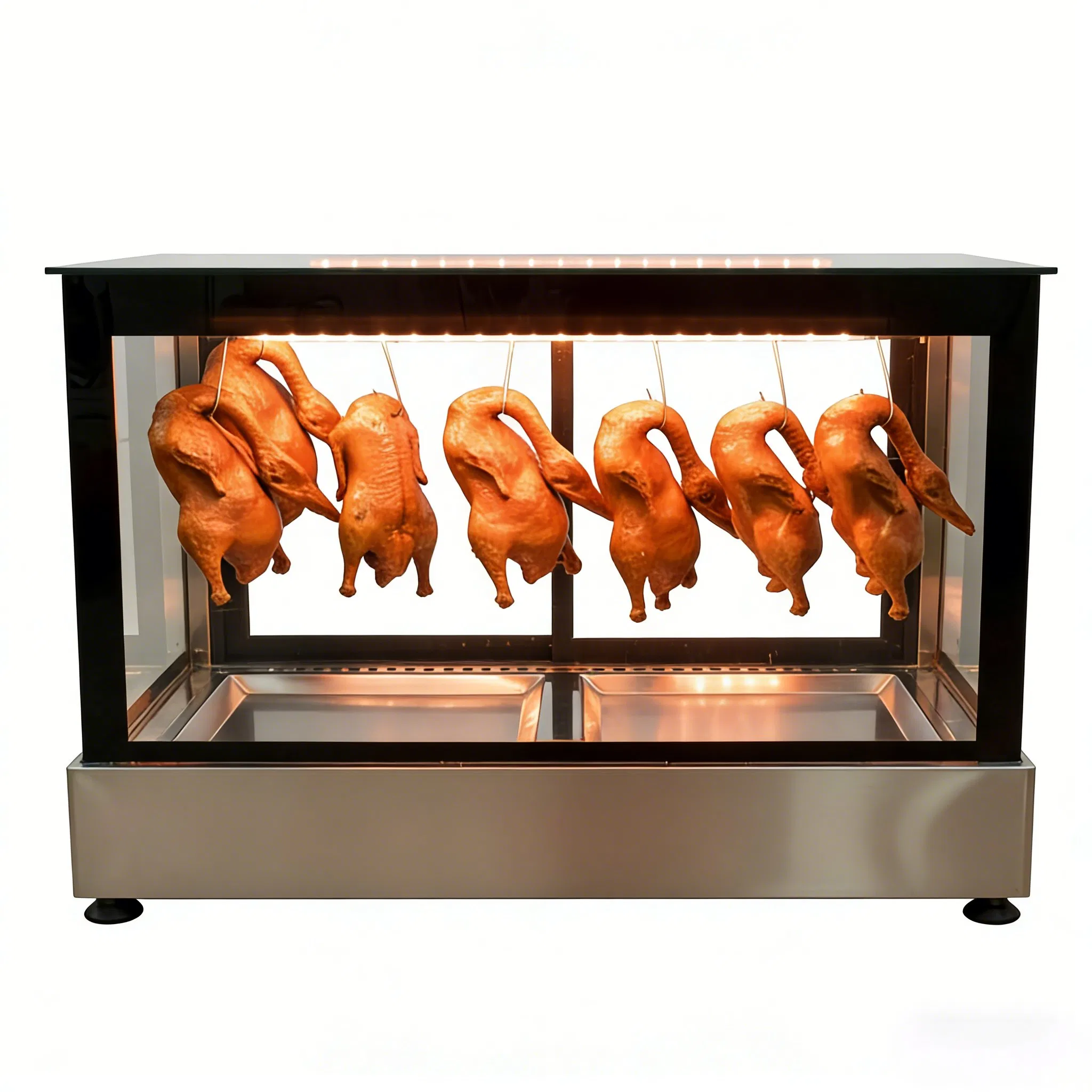 Commercial Roast Duck Display Warmer Food Display for Supermarket