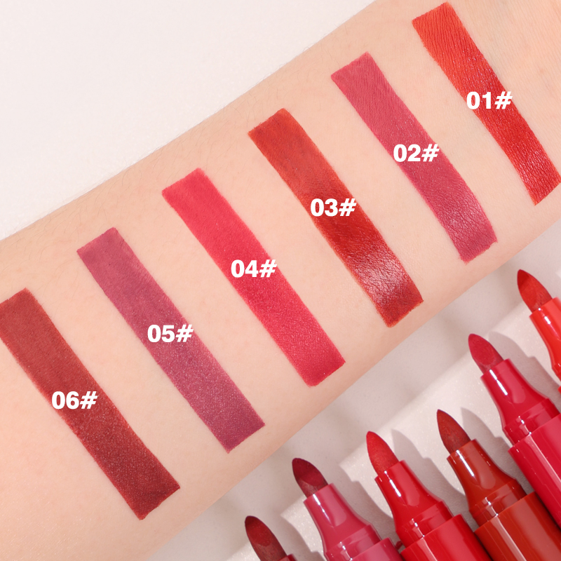 6colors Waterproof Lip Liner Custom Lip Makeup Wholesale Two in One Lipliner