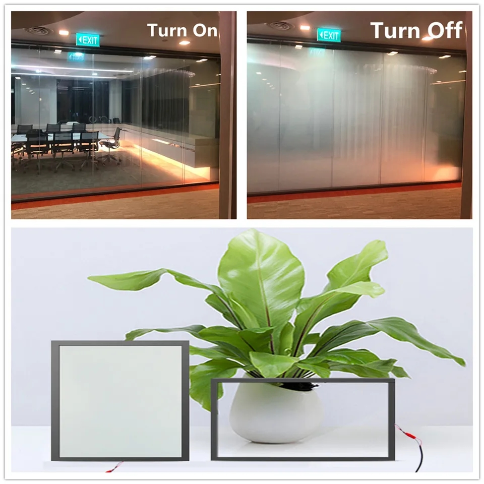 2/3/4/5mm Smart Switchable Electric Privacy Pdlc Film Glass for Windows, Doors and Partitions