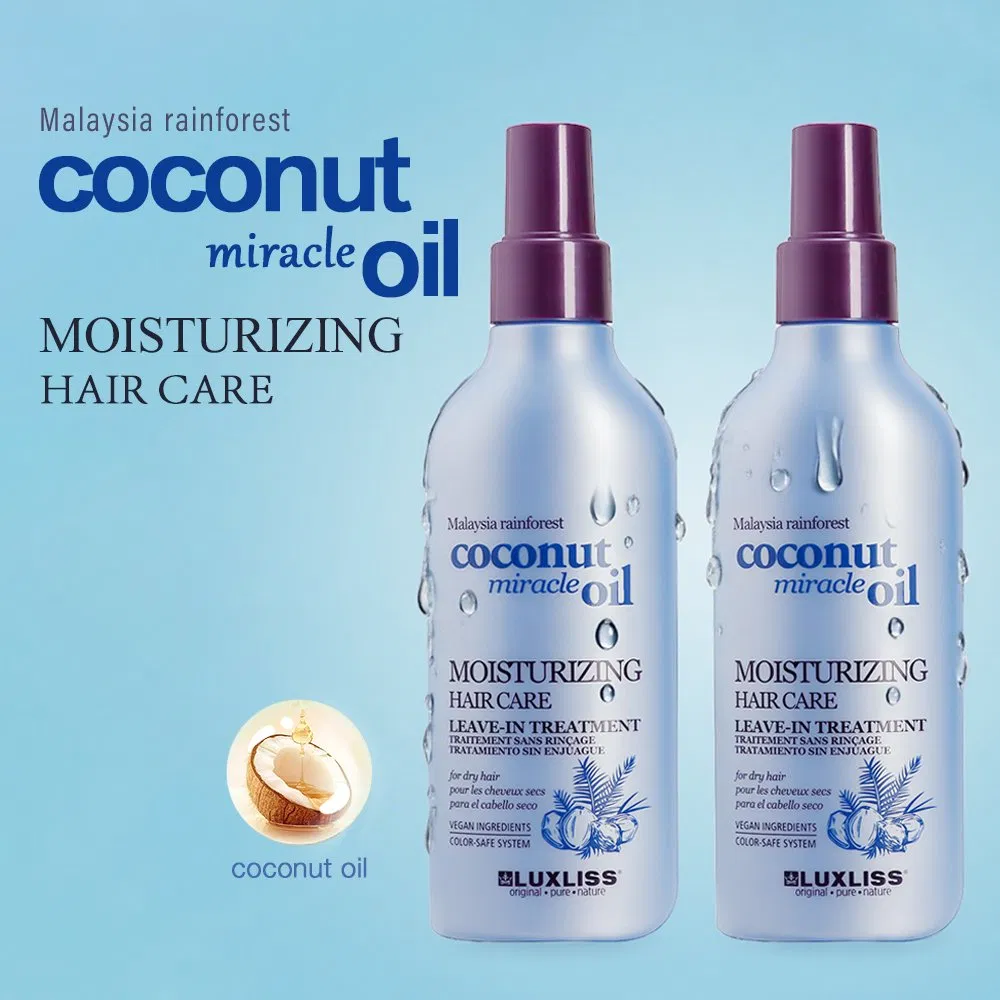Luxliss Coconut Oil Repair Damaged Moisturizing Hair Care Leave-in Hair Treatment Spray