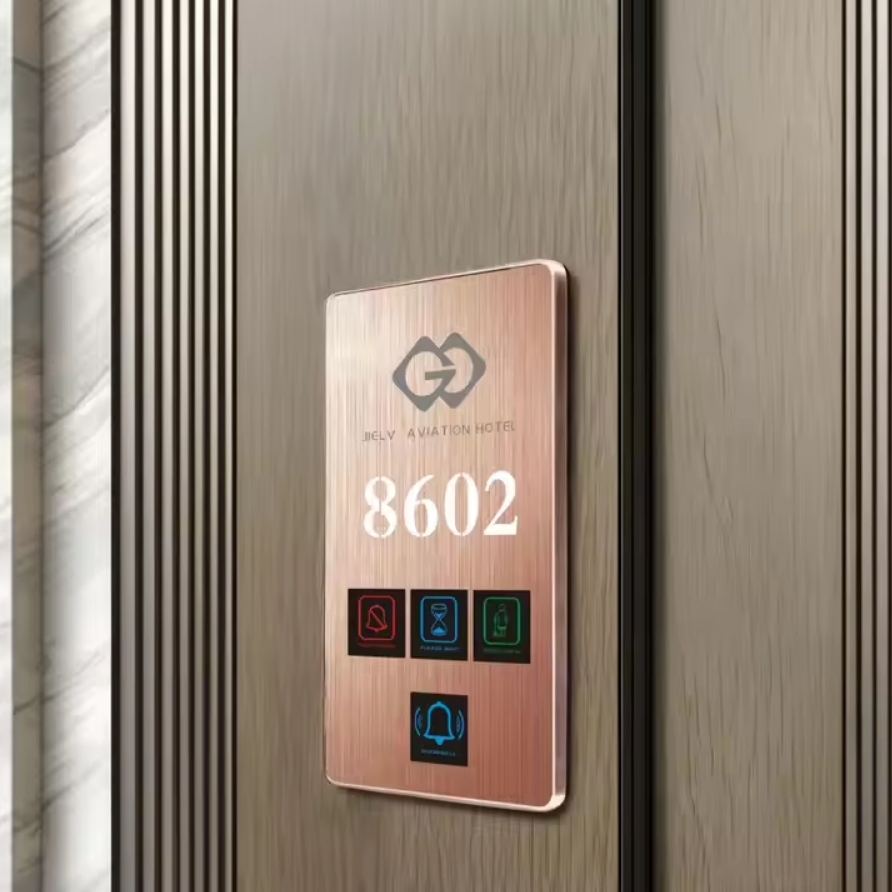House Number Door Plates Hotel Switch Panel Modern Design Doorbell Panel