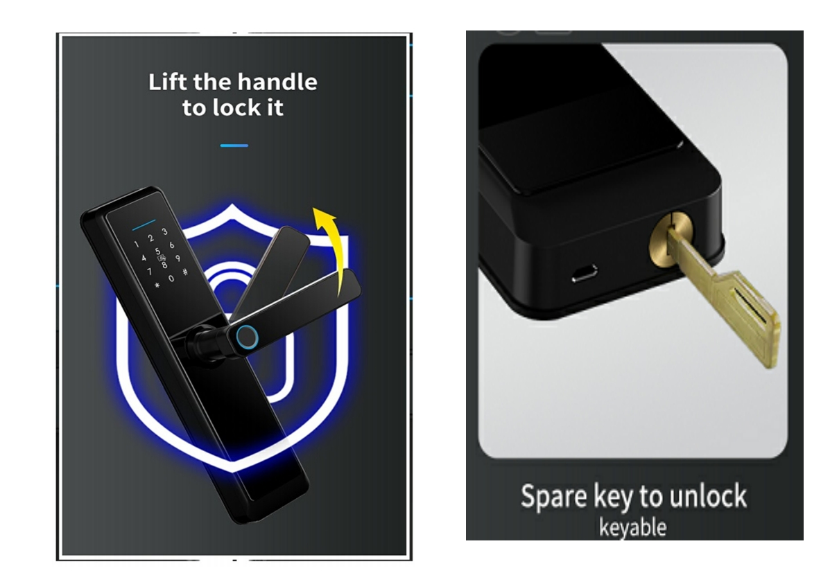 Factory Price 3D Face Recognition Biometric Fingerprint Smart Door Lock Wishome WiFi Digital Locks