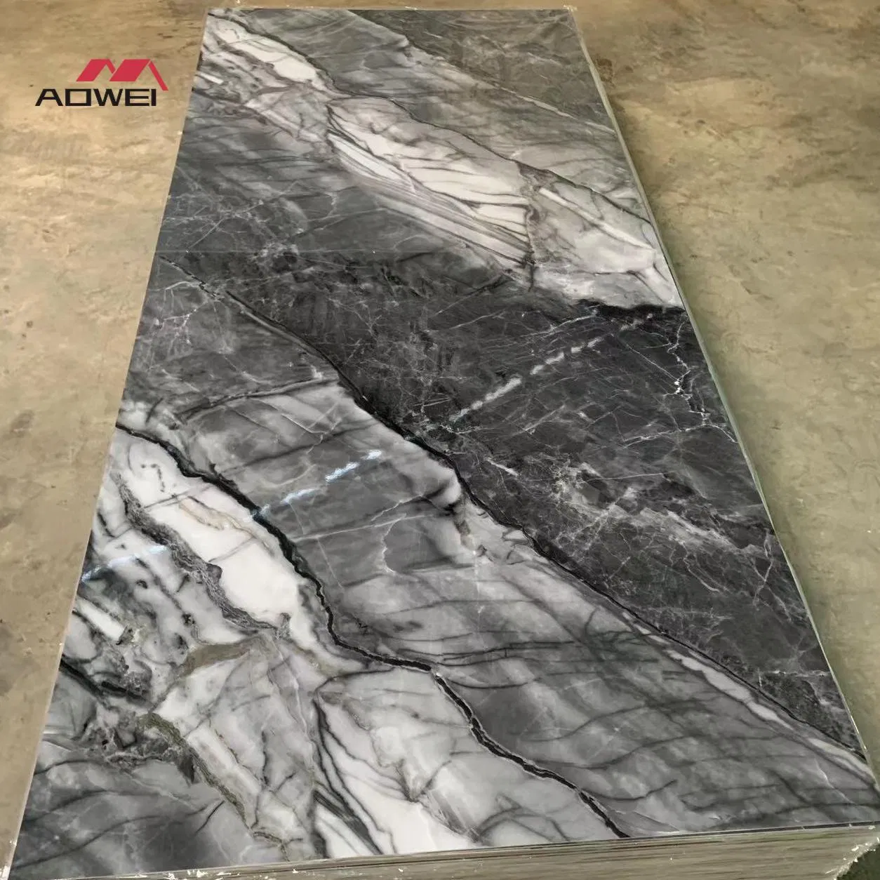 Decoration Materials 1220*2440 Waterproof PVC UV Marble Design Wall Cladding Panel