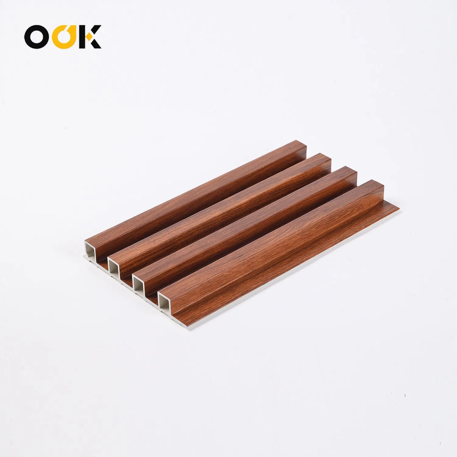 1decorative Waterproof Fireproof Wood Panel Easy Installation Factory Price China Aku WPC 3D Slat Cladding Interior Decoration Polyester Fiber