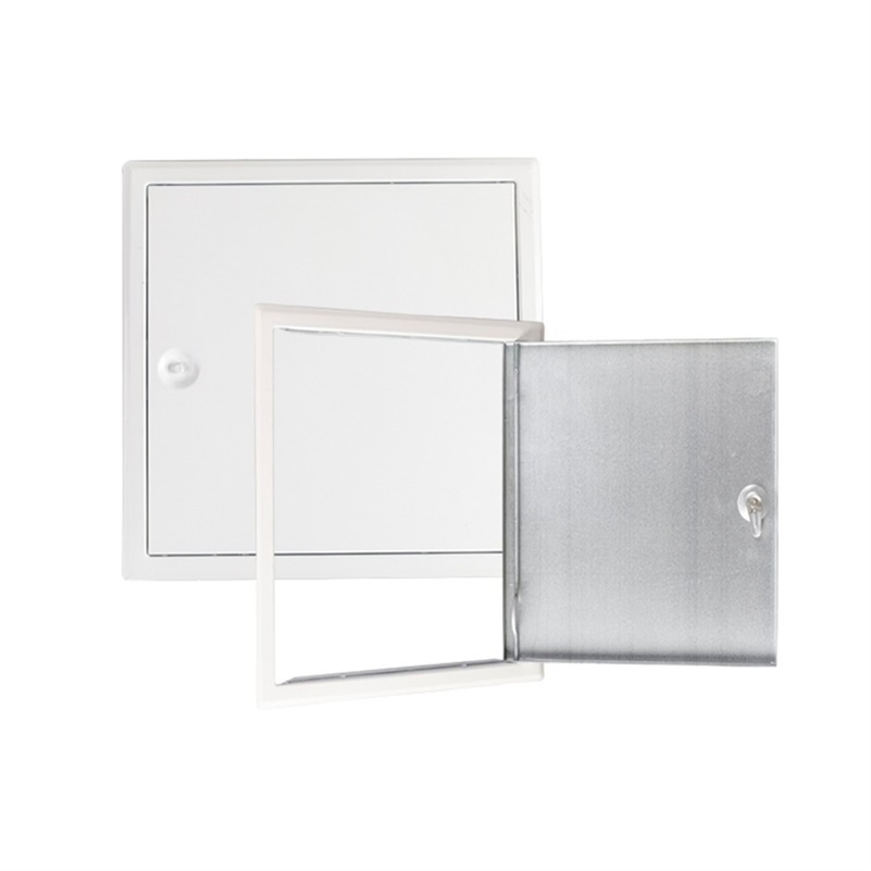 White Powder Coated Steel Access Door Cam Lock Hidden Steel Access Panel