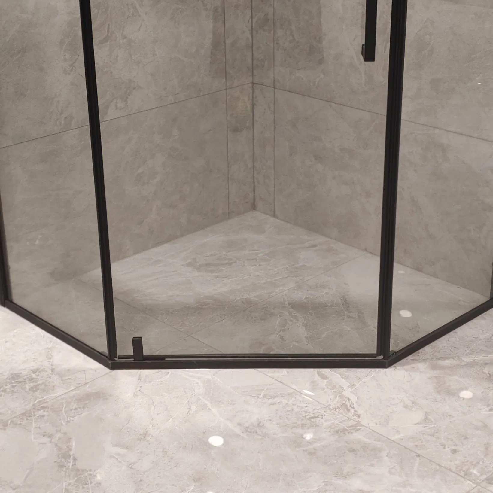 Shower Door Tempered Glass Hot Selling Diamond Design Three Glasses