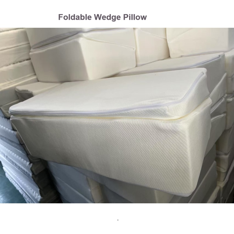 Memory Foam Travel Folding Acid Reflux Bed Wedge Relief From Snoring
