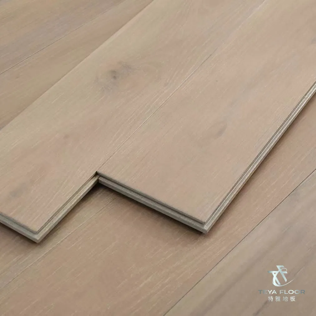 Grey Brushed Solid Locust Flooring, Chinese Teak Flooring