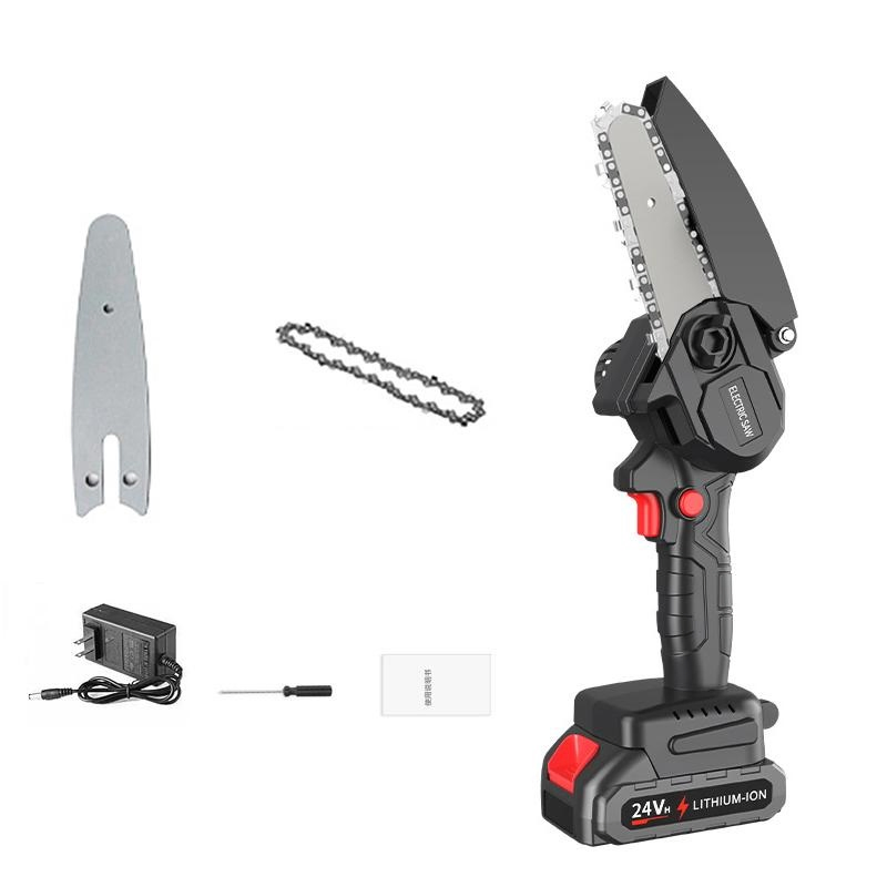 Electric Saw for Wood / Electric Mini Chainsaw Cordless, Outdoor Logging Single Hand Saw for Sawing Trees