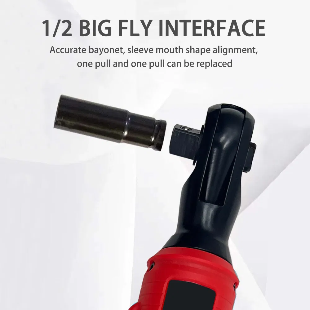 Glgw 1/2 Cordless Wrench Battery Powered High Torque Electric Ratchet Wrench