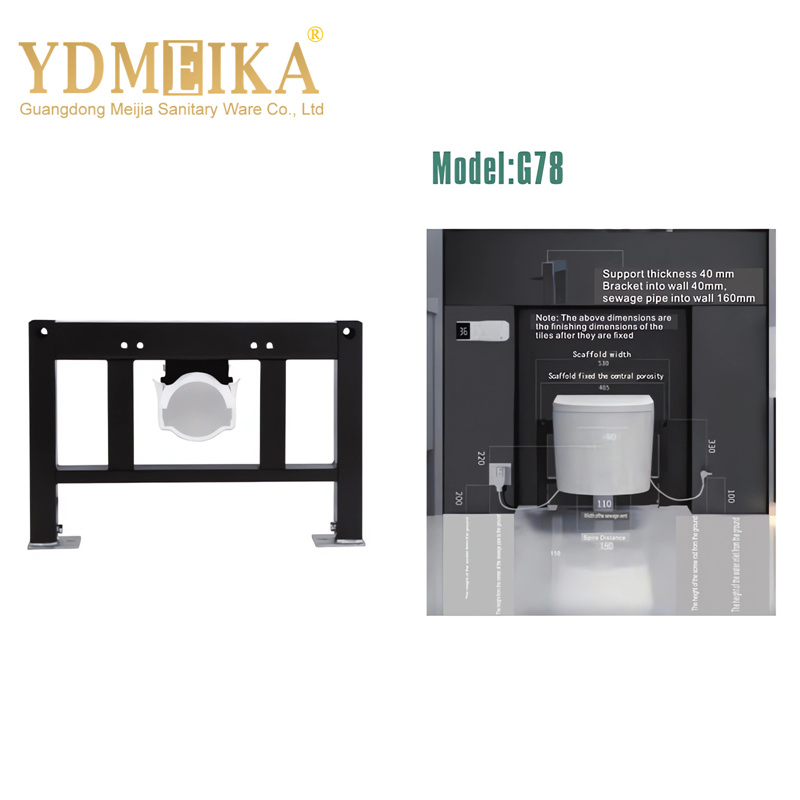 Sanitary Ware Bathroom Accessories Concealed Cistern Metal Frame
