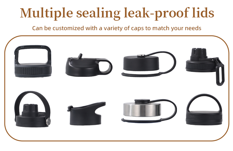 Wholesale Vacuum Sport Flask Custom Logo Water Bottle Metal Double Wall Leak Proof Hot Insulated Cups Stainless Steel Water Bottles for Outdoor