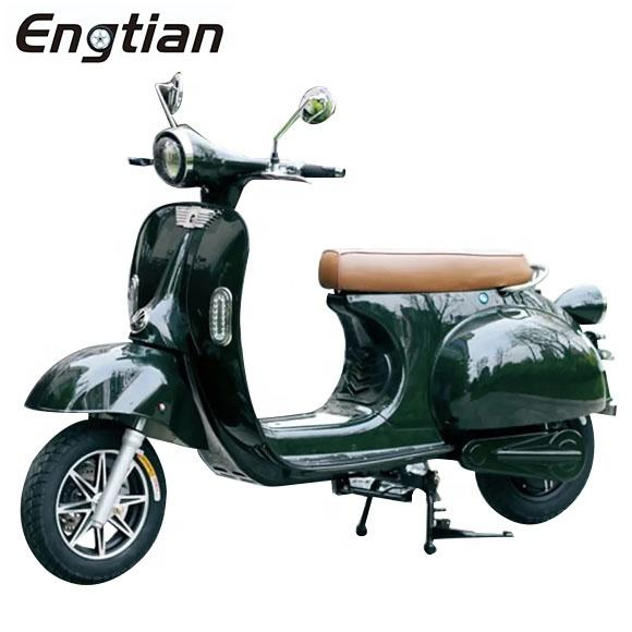 Engtian EEC Coc Certificate 60V 20ah Battery Electric Scooter 2000W Vspa Two Wheel OEM Power Time Charging Color Origin 8-10h