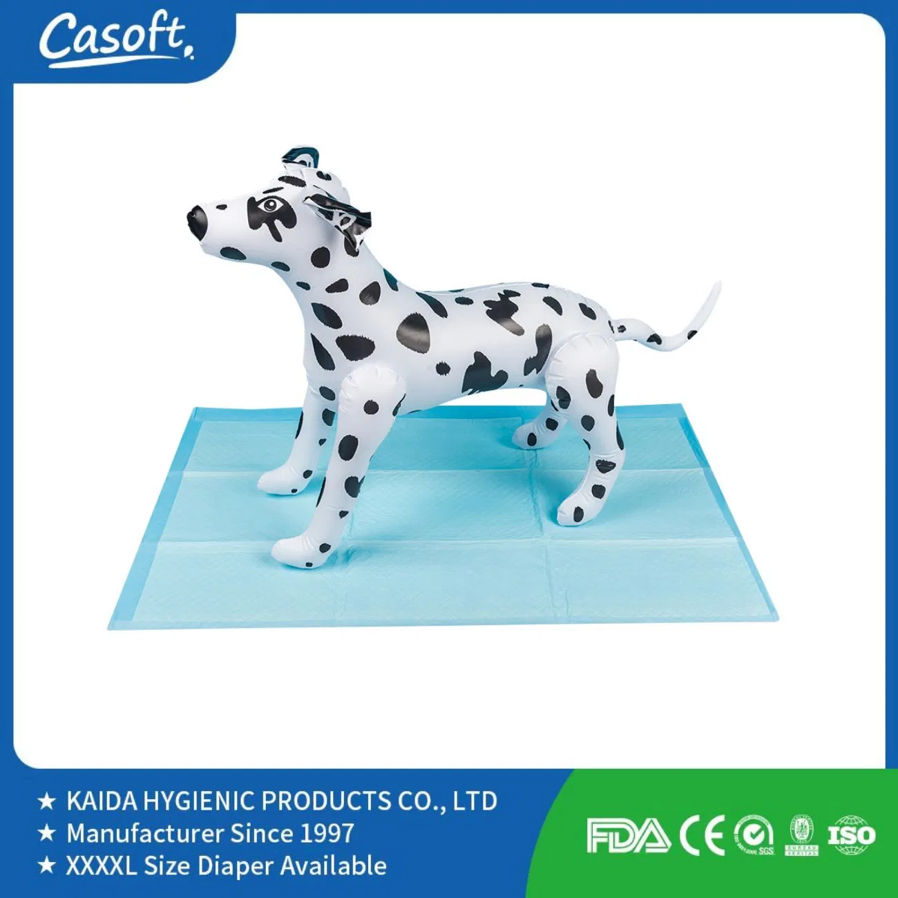 Wholesale Casoft Leak Proof 60X90 Large Dog Pads XL 6 Players Disposable Puppy Training Pet Poop Pad Pet Supplies PEE Pad Philippines Russia China Us Malaysia