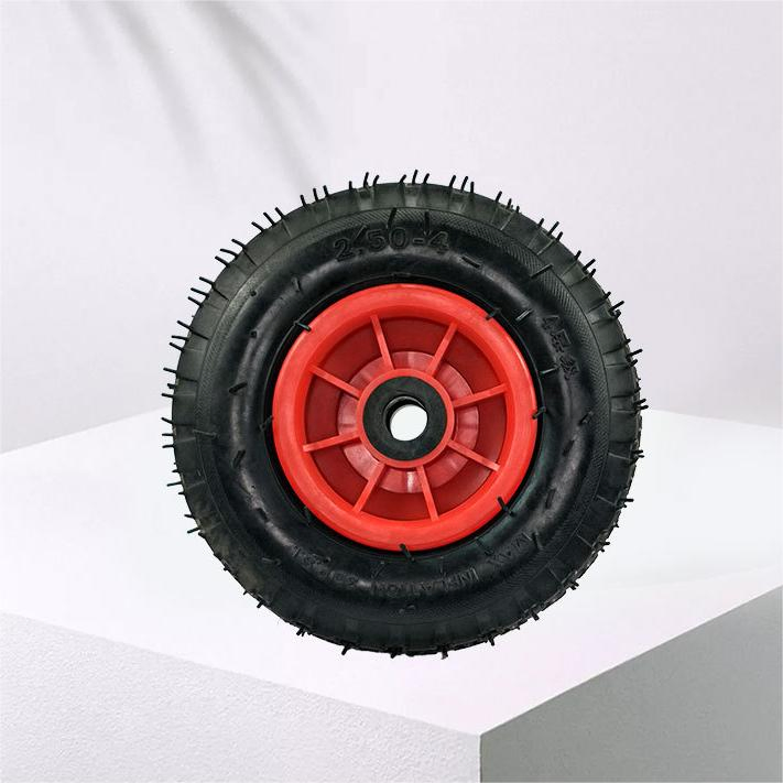 Hand Truck Wheel Puncture-Proof, Solid Rubber, 3.00/3.00-4 20 mm Axle, 160 Kg Load Capacity, Ball Bearings, Spare Wheel PU Tires