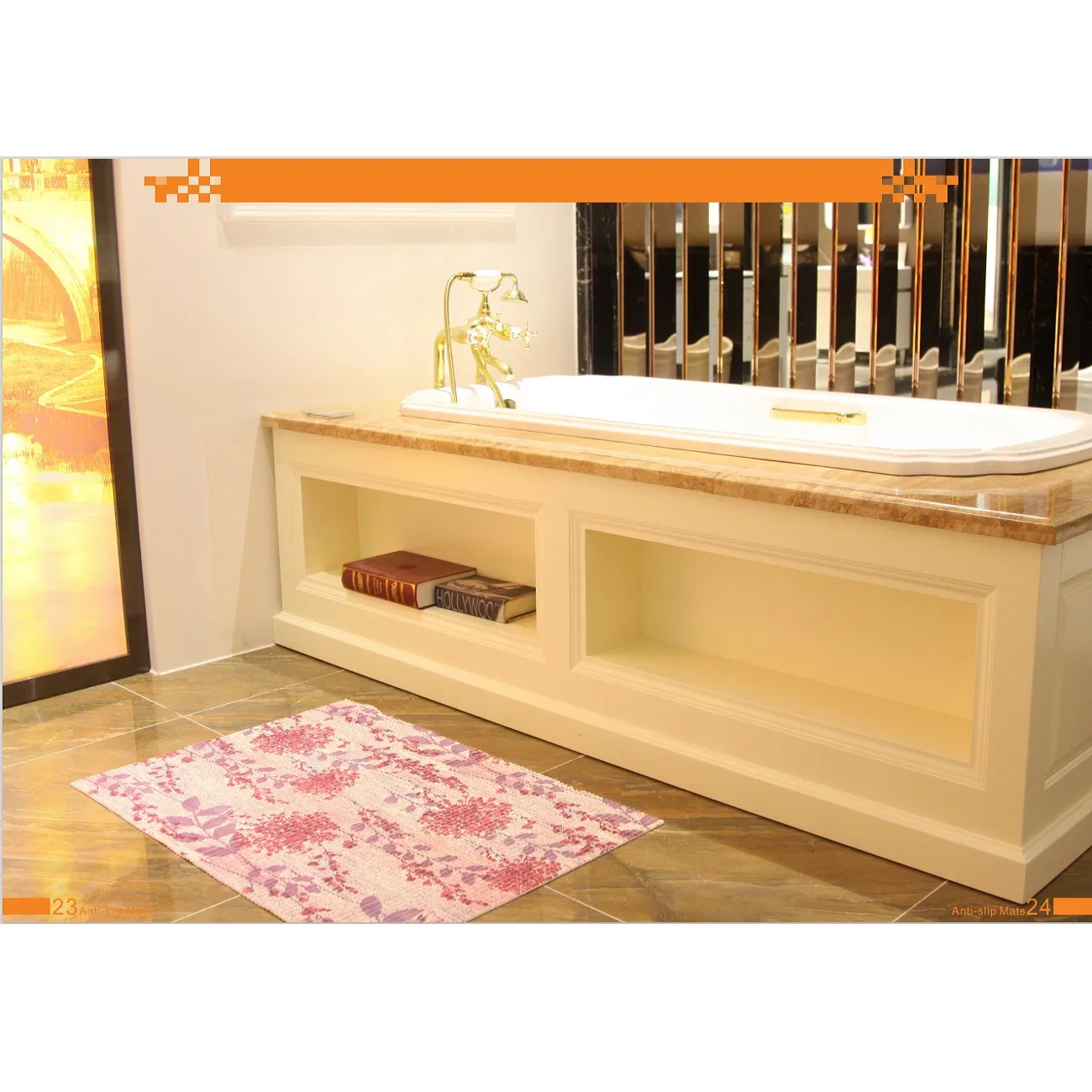 Modern Style Printed PVC Anti Slip Place Mat