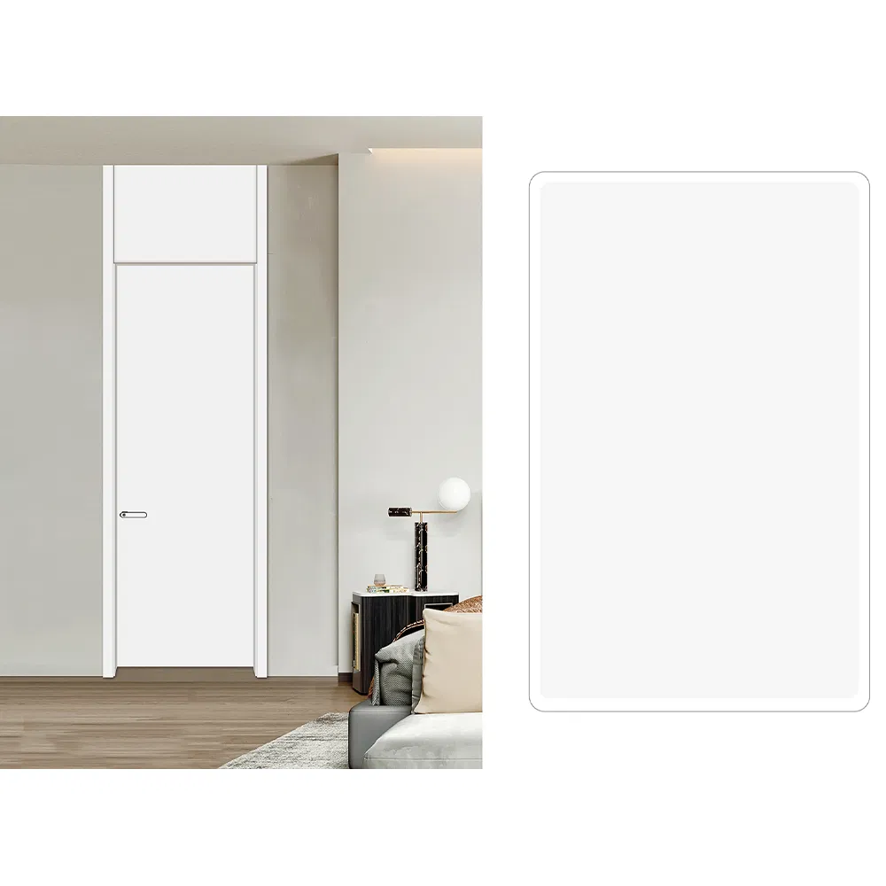 Elegant Waterproof Interior Wooden Doors with Flat Laminating Surface Material