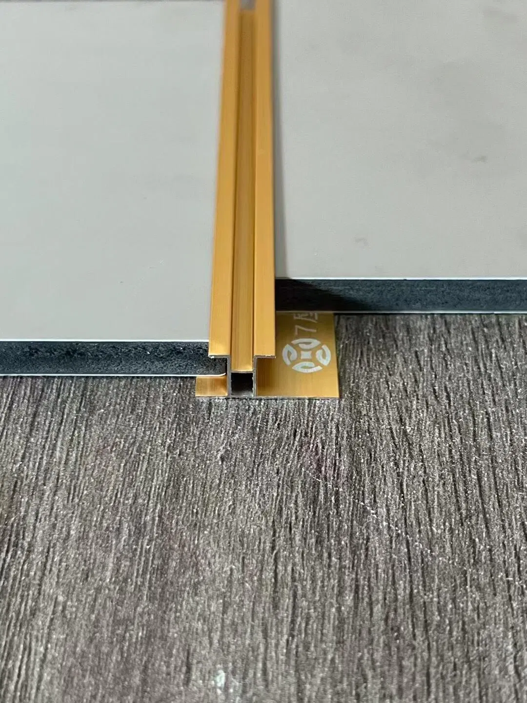 Cheap PVC Film Coated Aluminum Accessory Lightweight Metal Trim Decorative Wooden Grain Aluminum Profile for UV Marble Sheet Bamboo Charcoal Board