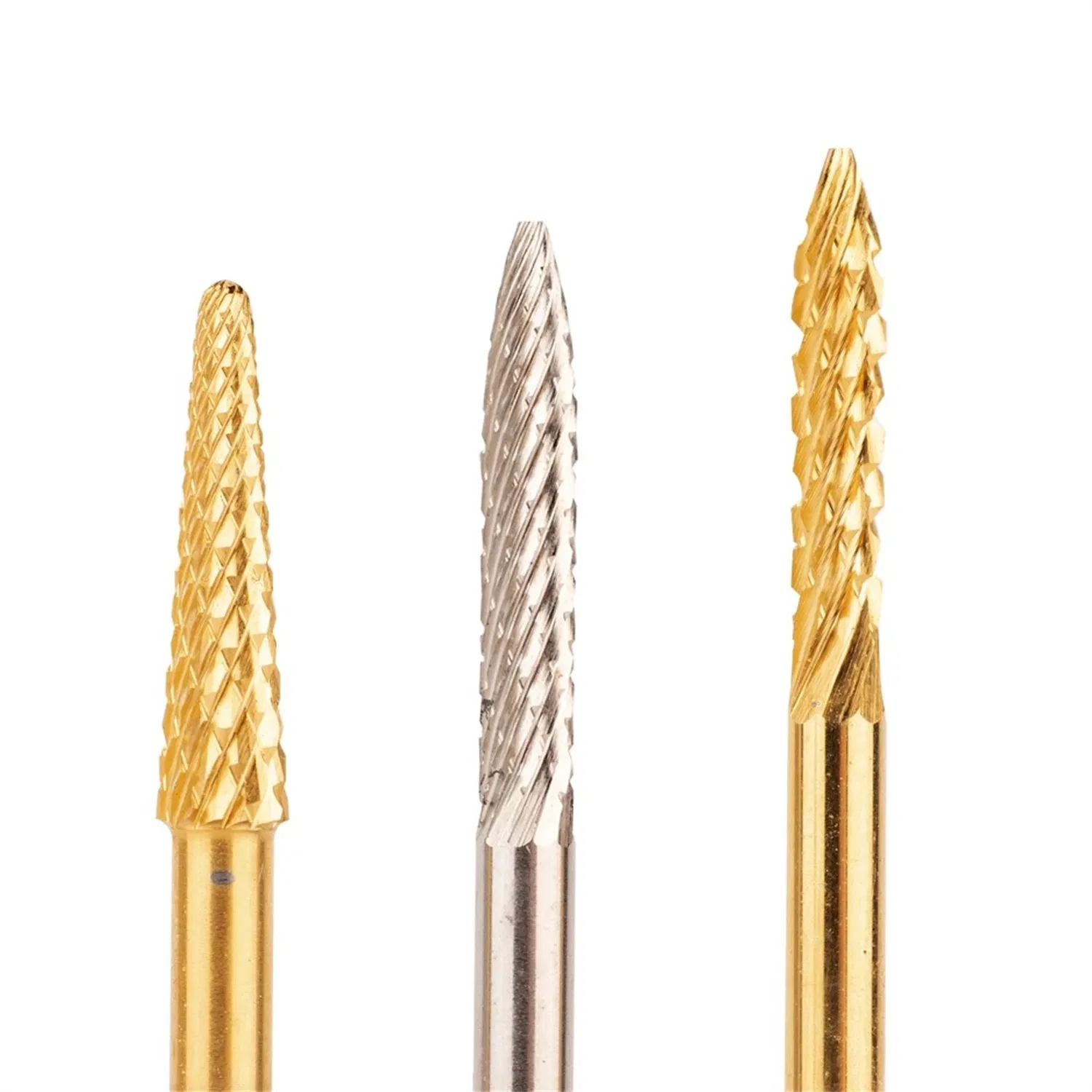 Best Selling Tungsten Carbide Nail Bits Cuticle Clean Manicure Tool Electric Nail Machine 5 in 1 Tapered Nail Drill Bit