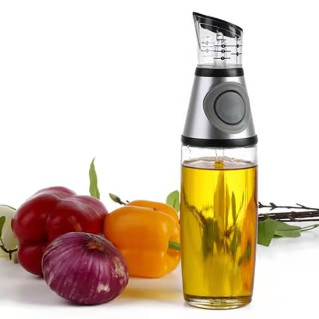 Kitchen No Drip Cooking Oil Glass Olive Oil Spray Bottle with Pressure Pump