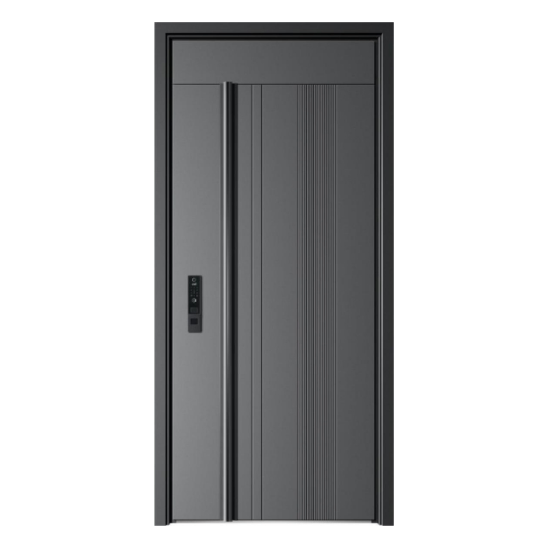 Modern Villa Houses Exterior Zinc Alloy Security Doors Luxury Entrance Door