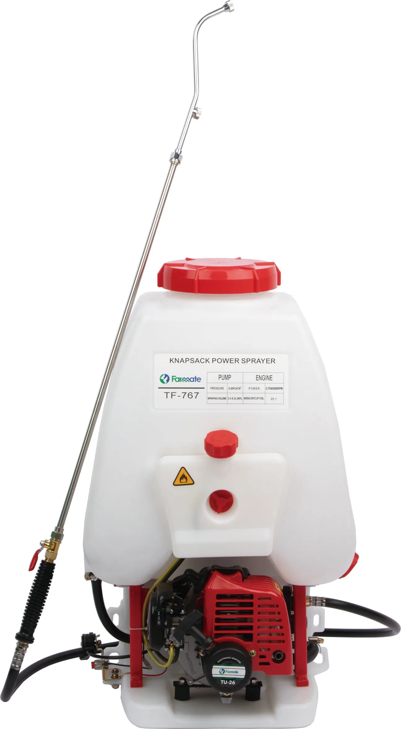 Ранцевый бензиновый опрыскиватель Farmate 25л