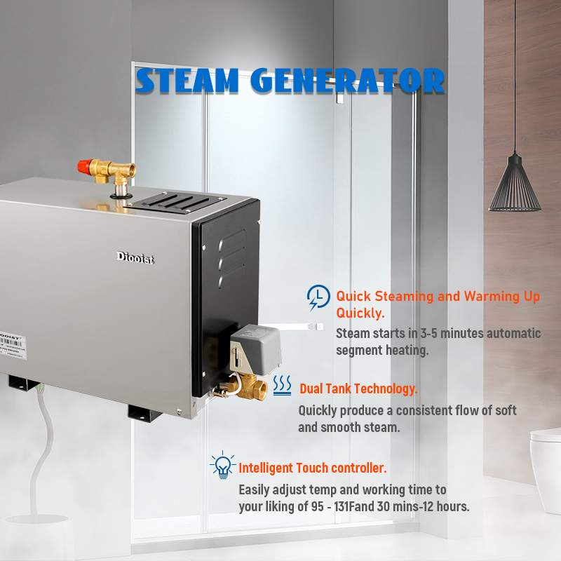 Парогенератор Diooist Don 4.5-21 кВт для хаммама и сауны