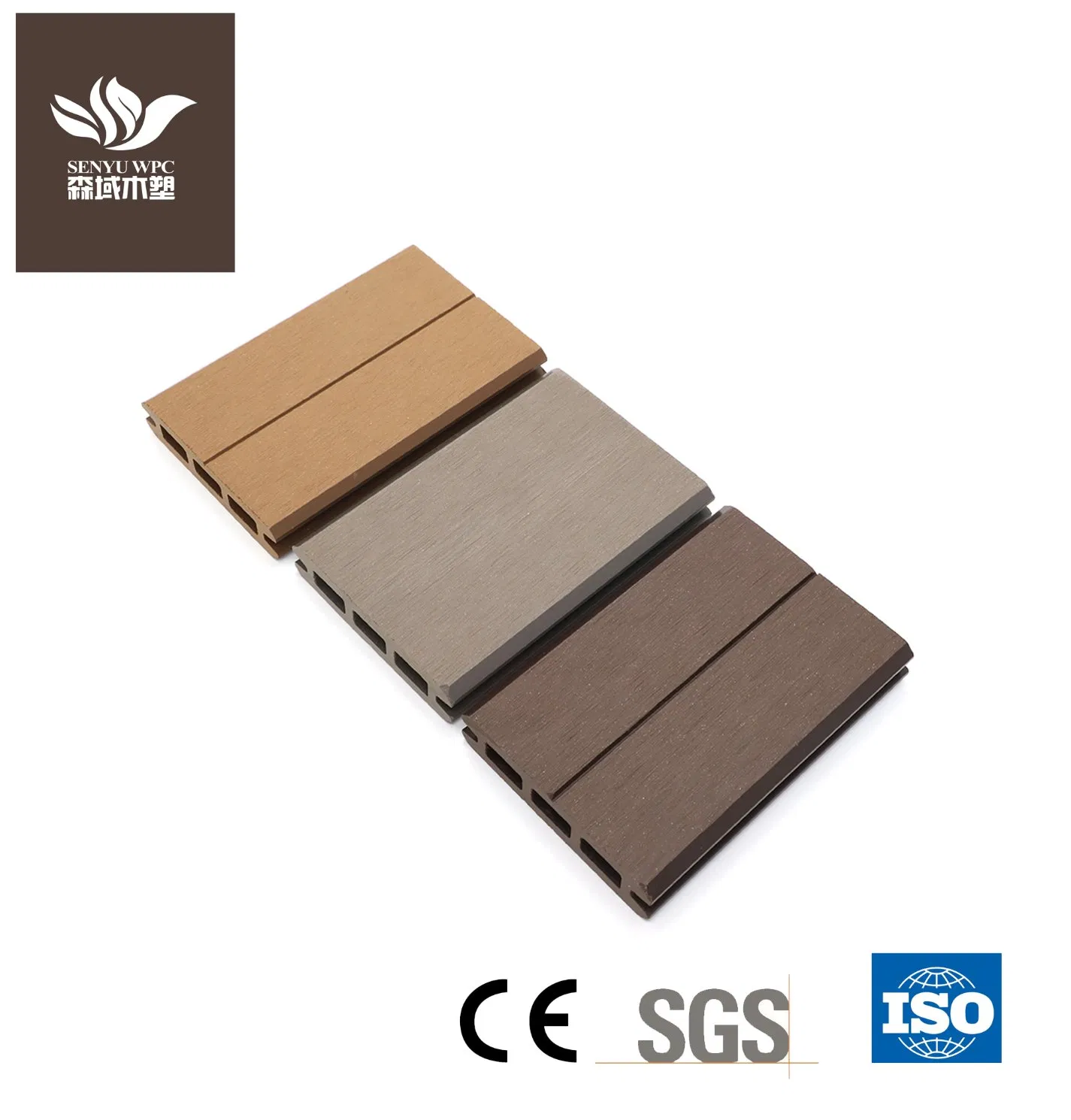 Outdoor Vertical Windbreak Fence Design WPC Garden Wood Fence Panels Wholesale