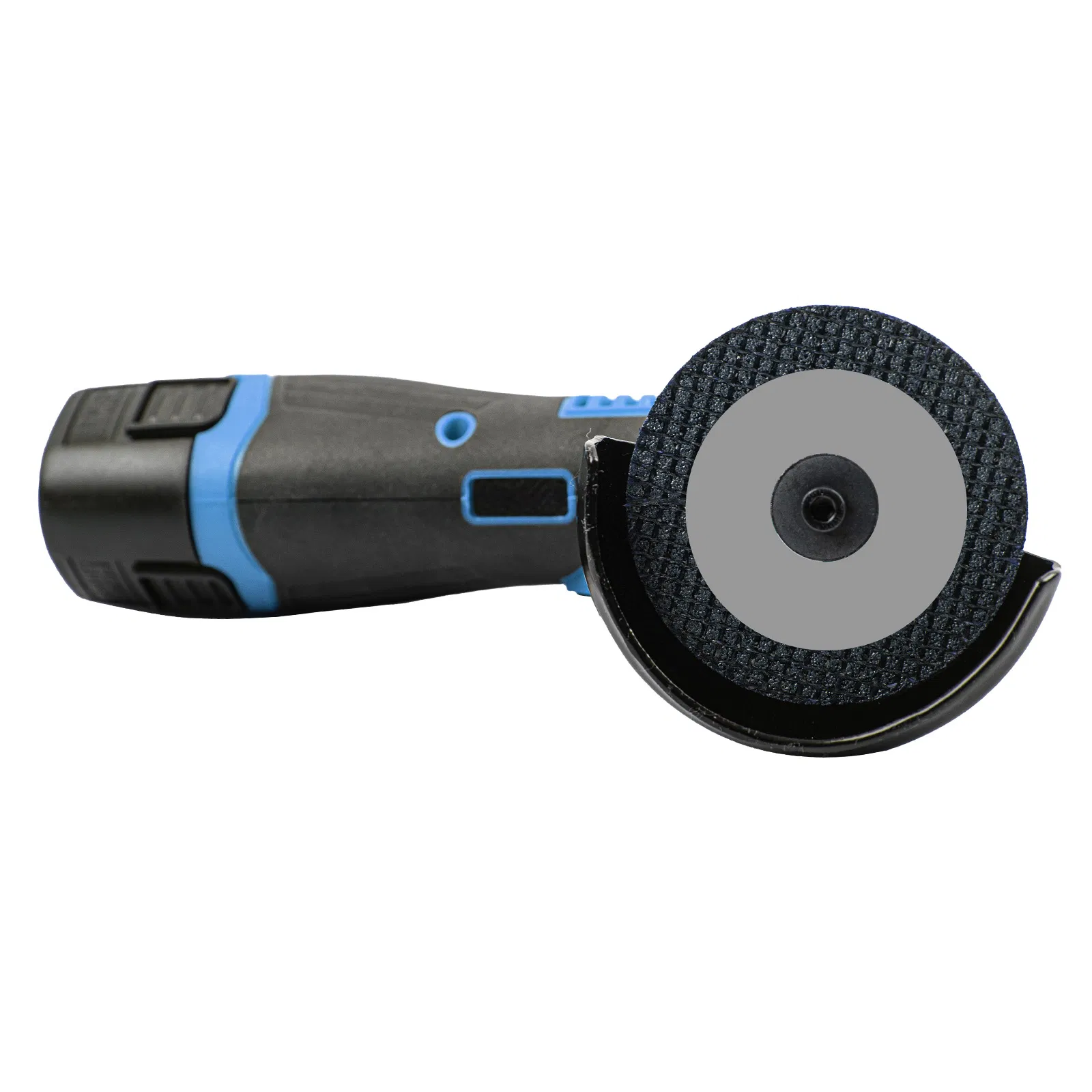 "Lightweight 12V Handheld Angle Grinder - Mini Cordless Tool with Charging Unit"