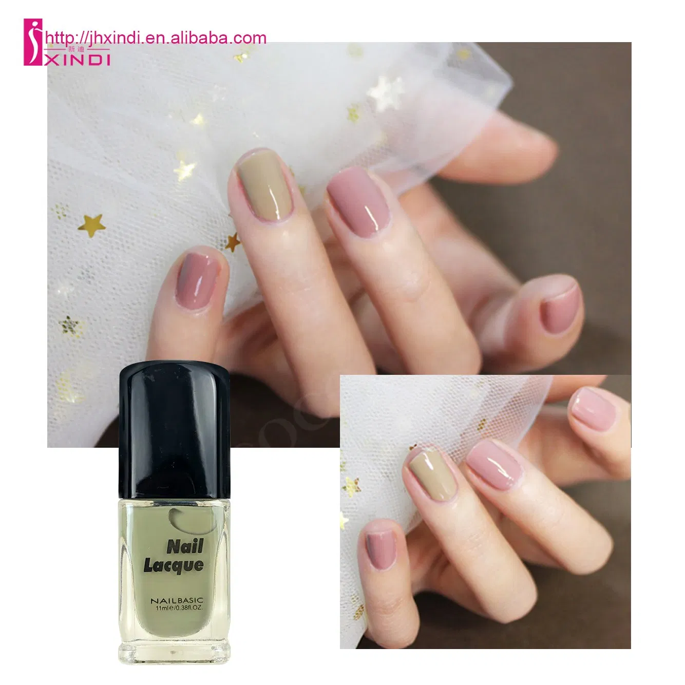 Square Bottle Eco-Friendly High Pigment Nail Polish