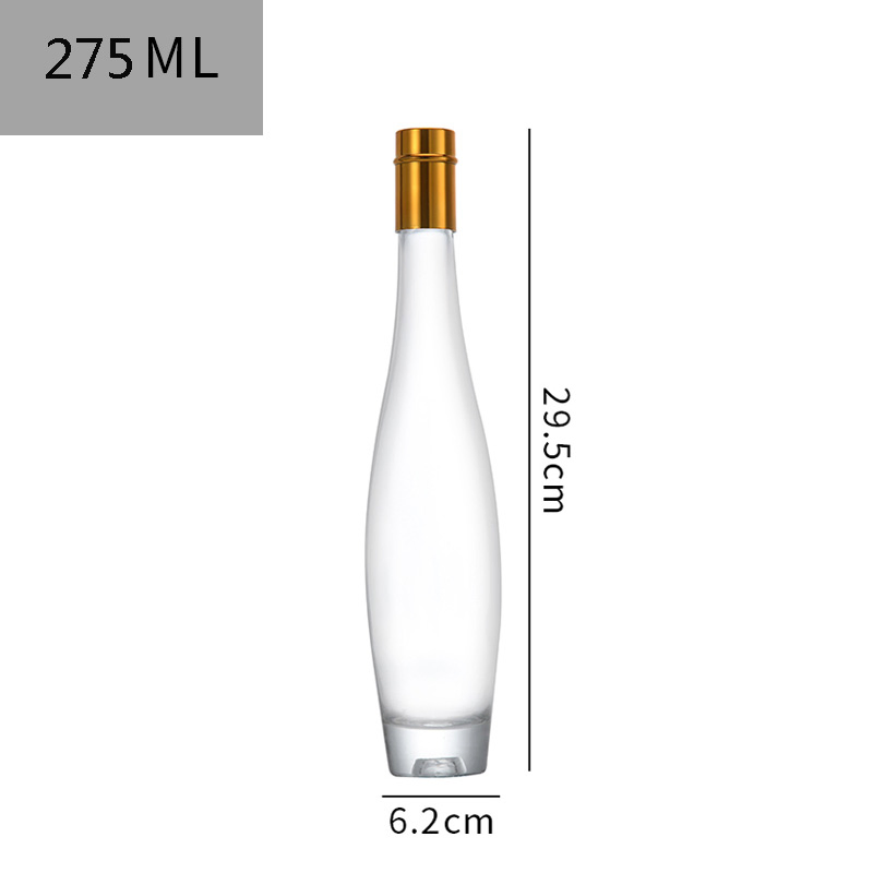 Kitchen Use Tall Slim Thick Glass Olive Oil Bottle with Pourer Lid