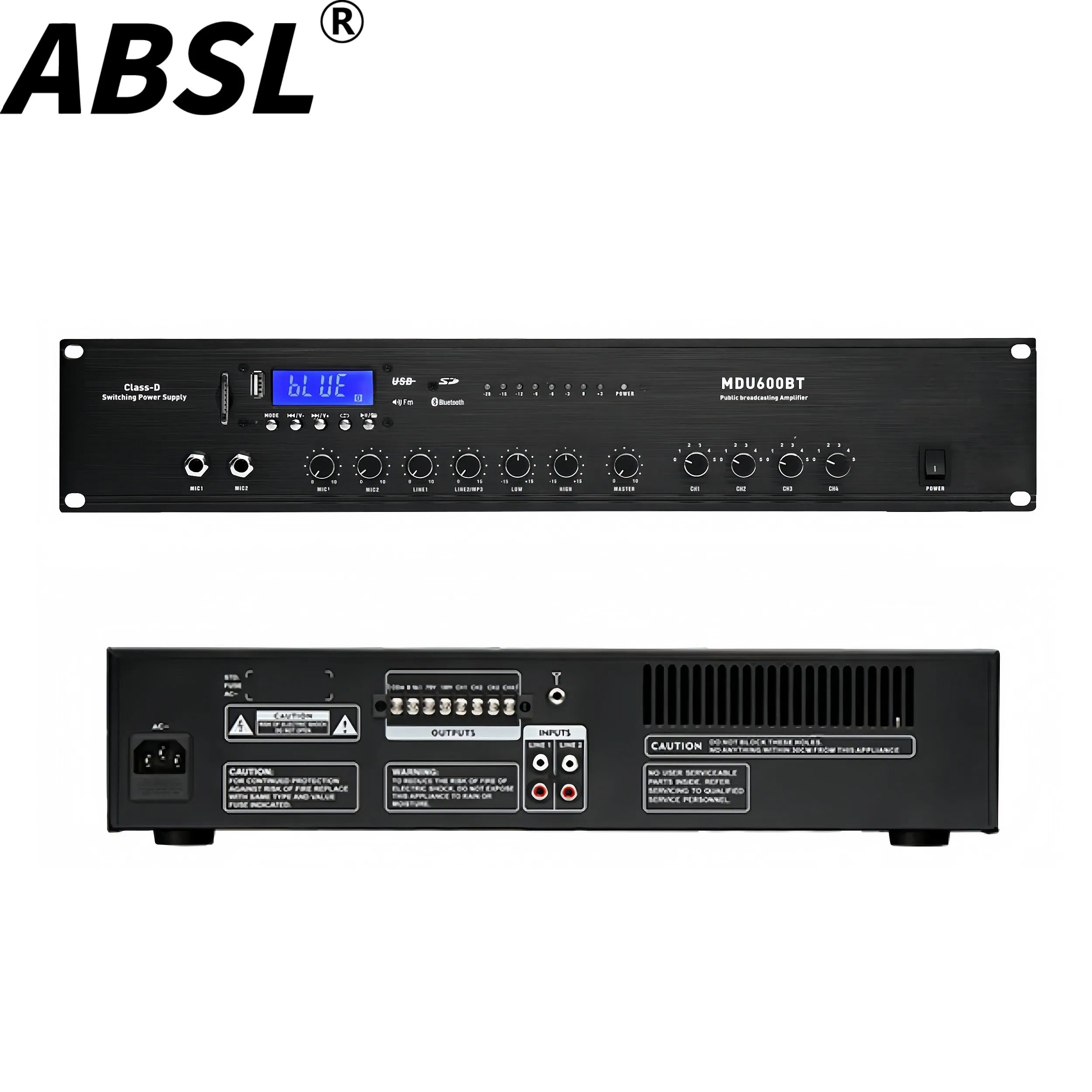 Цифровой усилитель мощности 400Вт с Bluetooth и 4 зонами