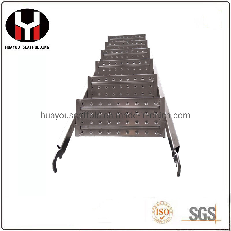 Q195 Pre-Galvanized Steel Scaffolding Step Ladder Monkey Ladder Staircase Stair Ladder for Construction