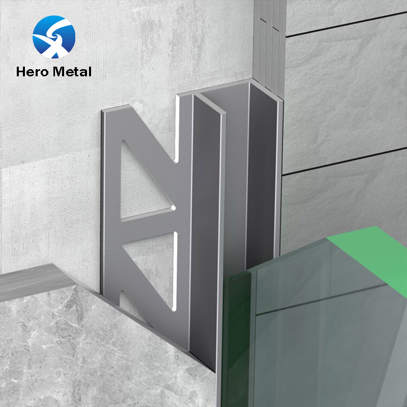 High-Quality Cheap Price Wholesale Stainless Steel F-Shaped Profile for Shower Glass Profile F Shape Strip