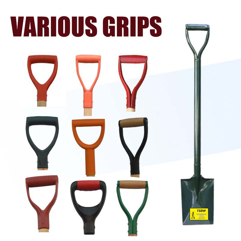 Steel Short Handle Garden Farming Tool Welded Construchtion Metal Spade
