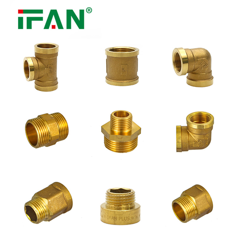 Ifan Factory OEM Brass Pipe Fitting 1/2"-2" Brass Plumbing Fittings Bush Brass Fitting