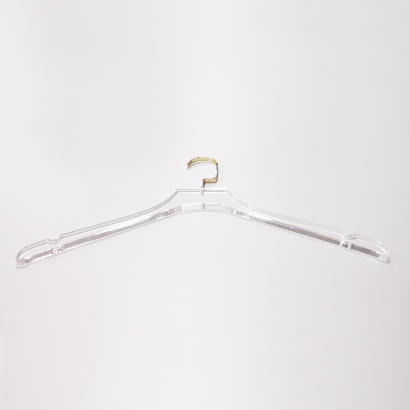 Custom Size Clear Acrylic Clothes Coat Dress Hanger with Logo