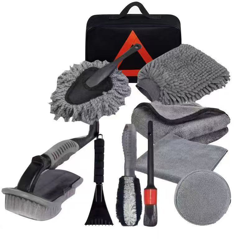 Professional Car Wash Brush Set Microfiber Wash Kit Includes Wheel Brush Tools for Car Detailing Minimum Order 100PCS