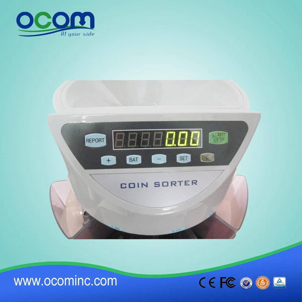 CS900 Plastic Coin Counter Sorter Machine for Israel Colombia Mexico Currency