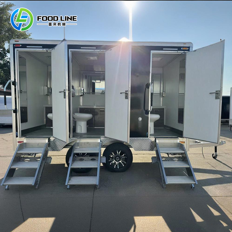 Trailer-Mounted Pollution-Free Portable Toilet