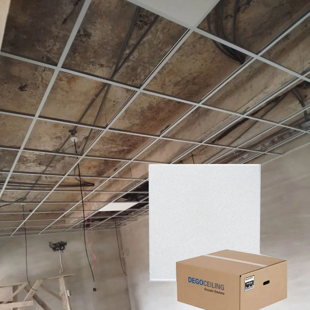 600X600 600X1200mm Acoustic Ceiling Sound-Absorbing Ceiling Tiles