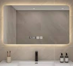 LED Mirror Wall Mounted - 4mm Thickness, 6000K Cool White Illumination