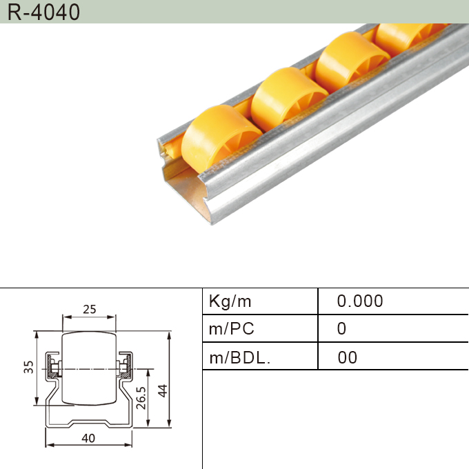 Galvanized Steel Frame Roller Track (R-8550)