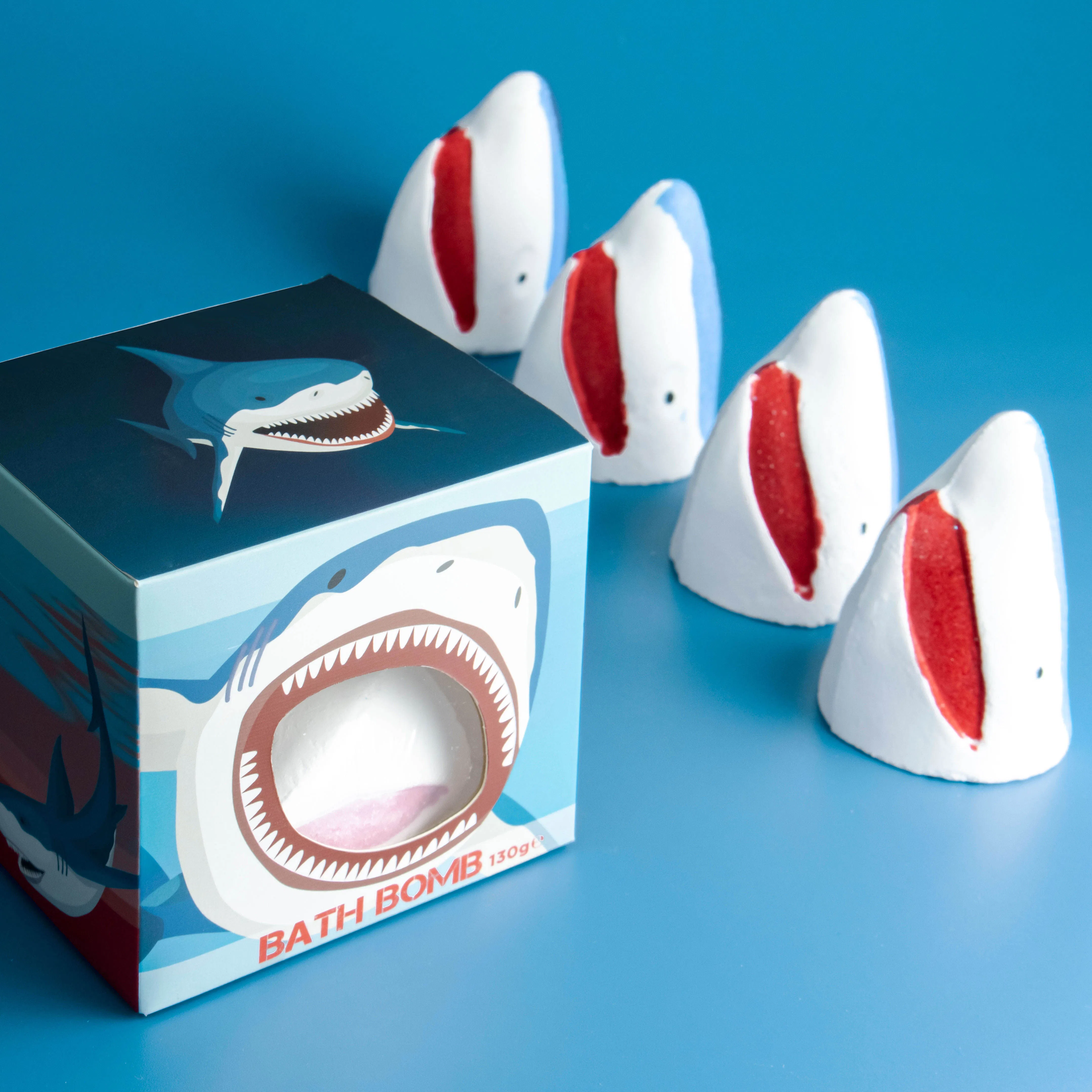 Wholesale Kinder Bath Bomb Gift Set Vegan Shark Bath Fizzies