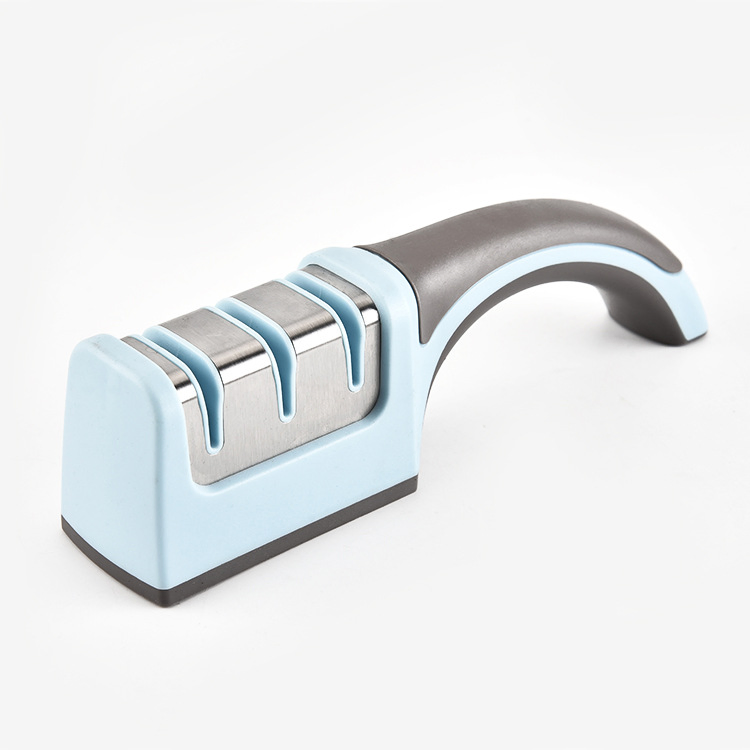 Stainless Steel 3 Stage Kitchen Manual Knife Sharpener
